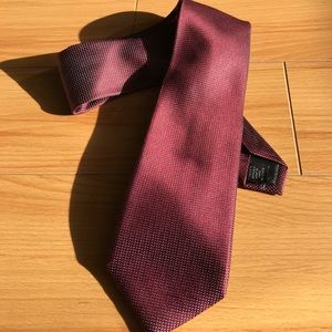 DKNY Silk Necktie Burgundy